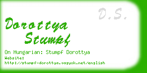 dorottya stumpf business card